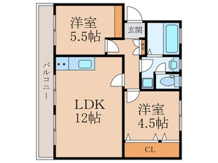 川本ビルの物件間取画像